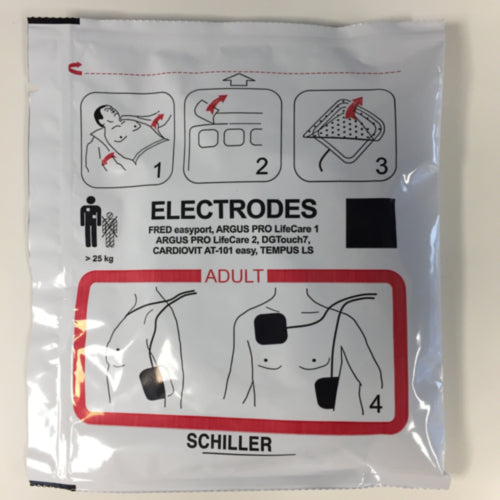 ELEKTRODER TILL SCHILLER FRED EASYPORT, EJ FÖRANSLUTNA-1