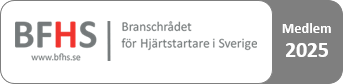 BFHS-Branschrådet för hjärtstartare i Sverige, medlem 2025.